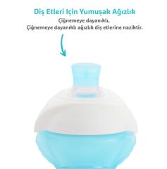 Munchkin Click Lock Isırmaya Dayanıklı Emzikli Bardak 9 Ay+ 296 ml 90063 Mavi