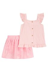 Carters Küçük Kız Çocuk 2li Alt Üst Set 2S406010 Renkli