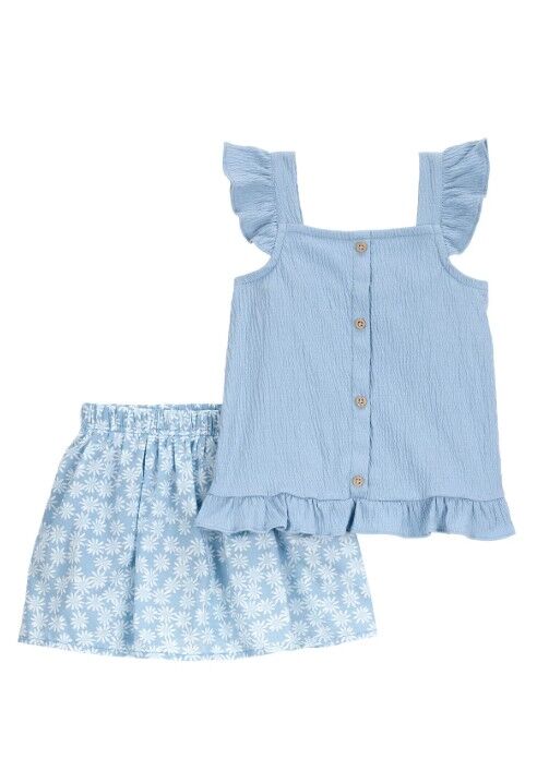 Carters Küçük Kız Çocuk 2li Alt Üst Set 2S406610 Renkli