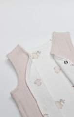 Bistyle Yelek Çift Taraflı Love You Family 18114 Pudra