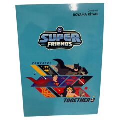 Super Friends 20*28 8Yp.Çıkartmalı Boyama Kitabı