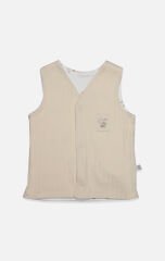 Bistyle Yelek Çift Taraflı With You Family 18113 Bej