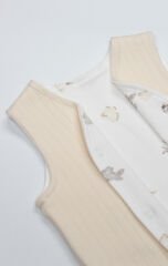 Bistyle Yelek Çift Taraflı With You Family 18113 Bej