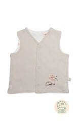 Bistyle Yelek Çift Taraflı Cookies Make Happy 18111 Ekru