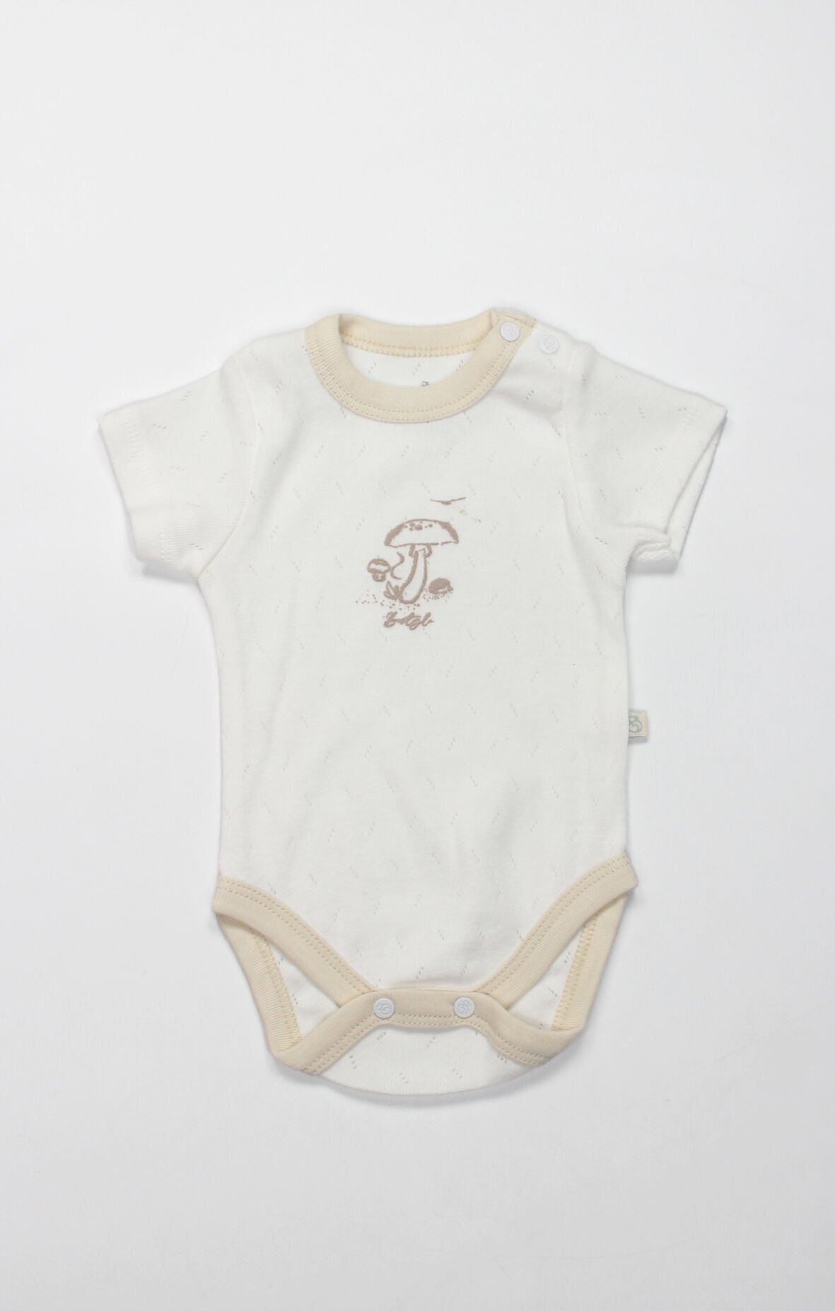 Bistyle Body Yarım Kol My Favorite Zoo 17184 Ekru