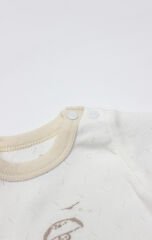 Bistyle Body Yarım Kol My Favorite Zoo 17184 Ekru