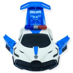 Sesli ve Işıklı Polis Arabası - Kendi Giden, Kapıları Açılan İnteraktif Oyuncak