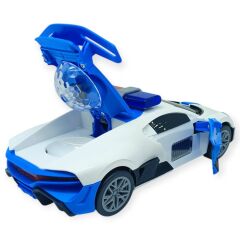 Sesli ve Işıklı Polis Arabası - Kendi Giden, Kapıları Açılan İnteraktif Oyuncak