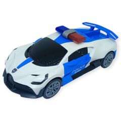 Sesli ve Işıklı Polis Arabası - Kendi Giden, Kapıları Açılan İnteraktif Oyuncak