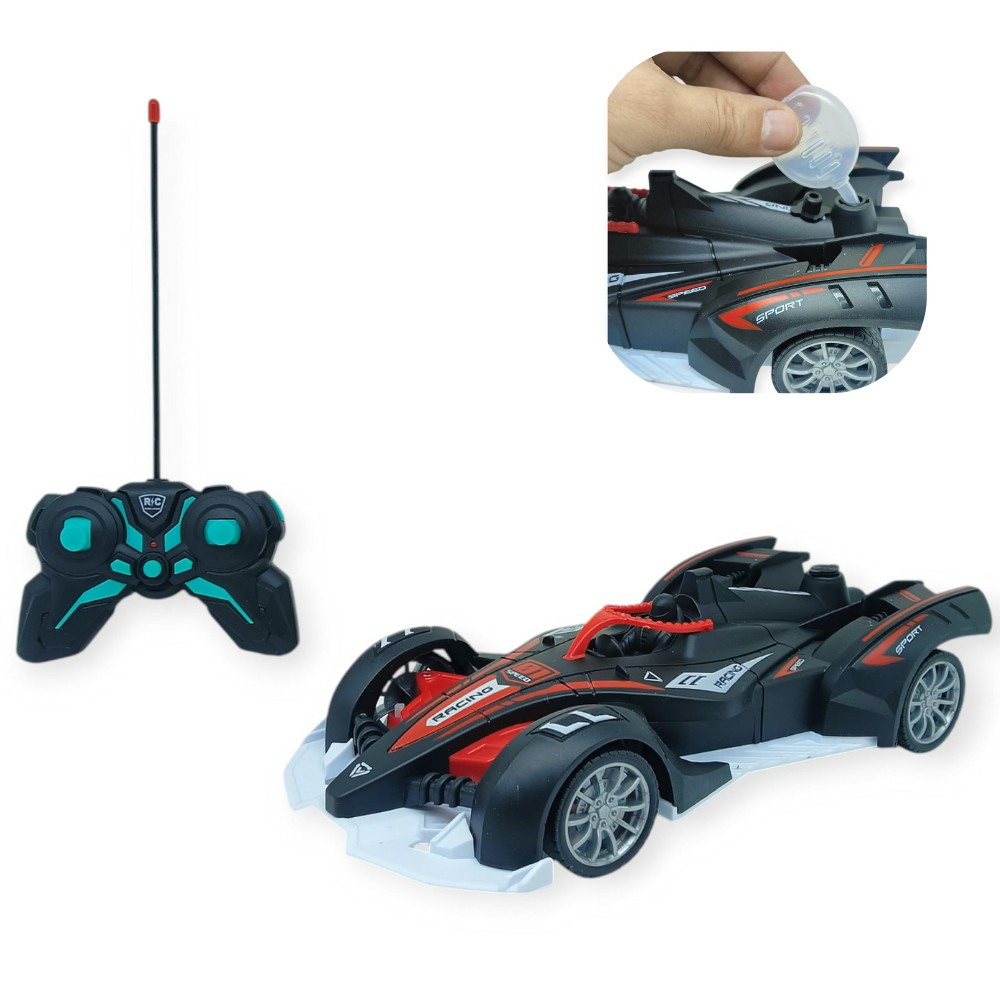 Uzaktan Kumandalı Buhar Atan  F1 Yarış Arabası 1:12 - Kırmızı