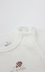 Bistyle Body Yarım Kol Ocean And Starfish 17182 Ekru