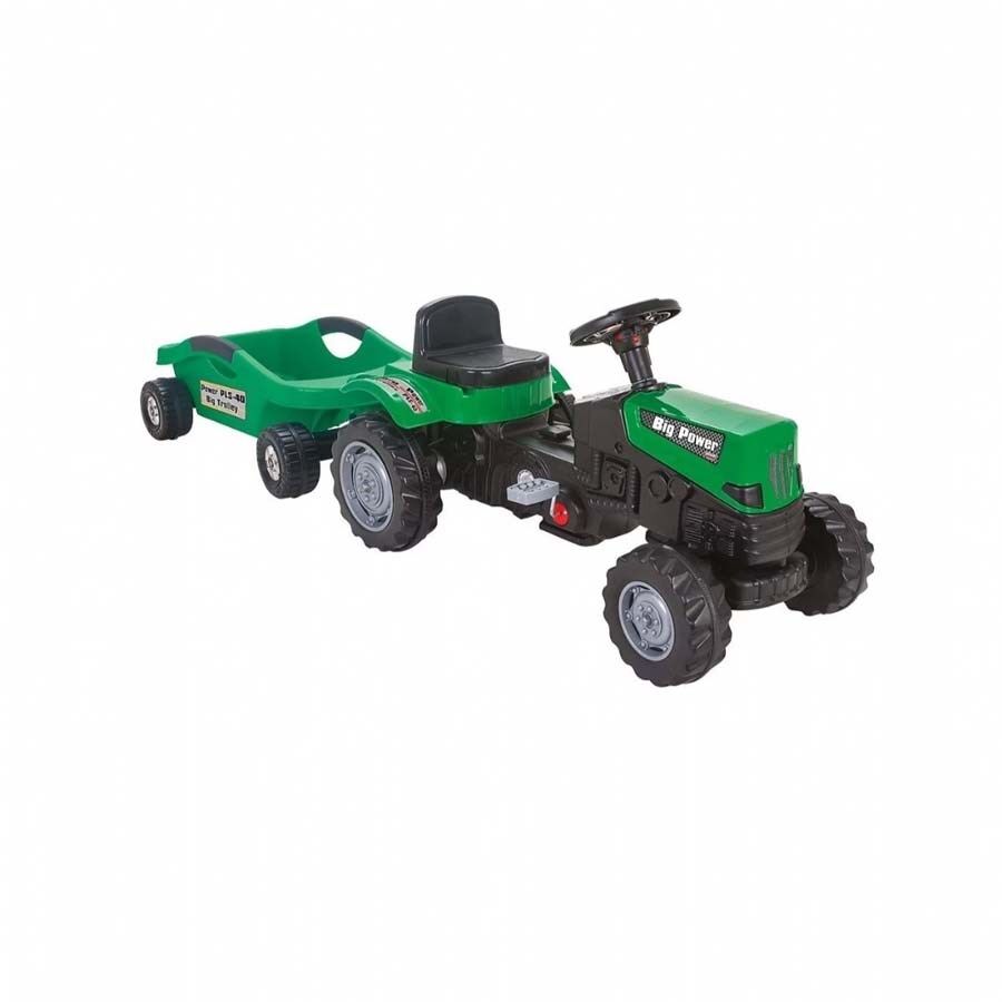 Pilsan Power Pedallı Big Trolley Traktör Yeşil