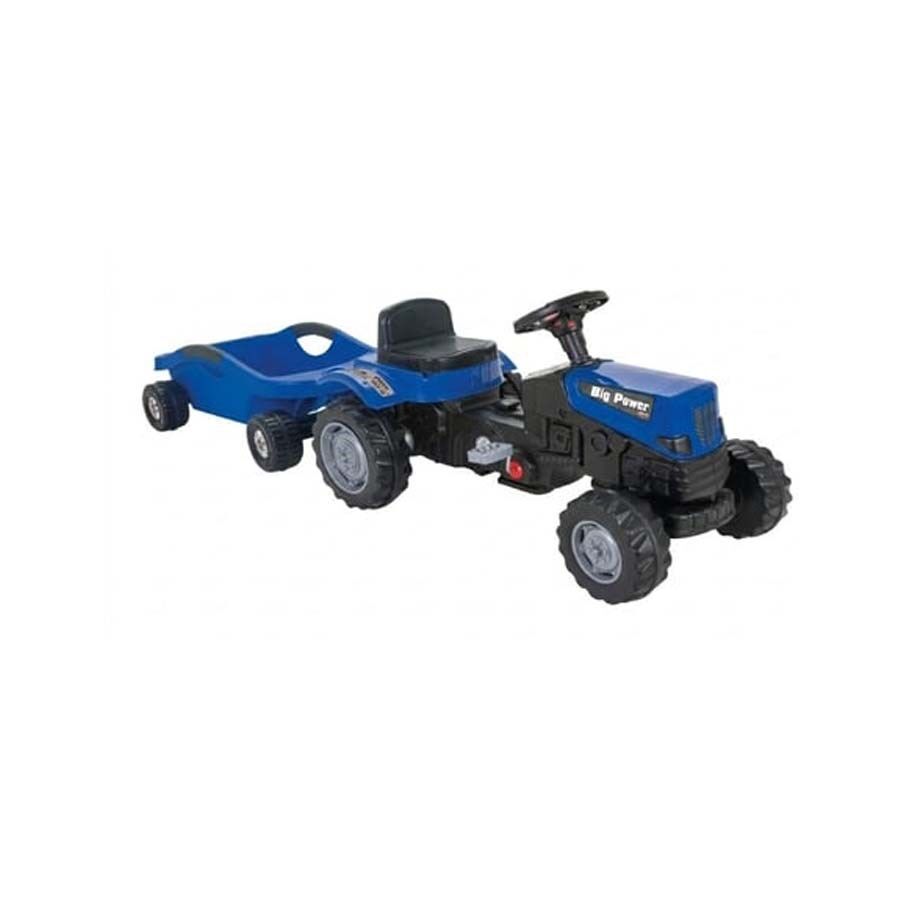 Pilsan Power Pedallı Big Trolley Traktör Mavi