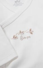 Bistyle Kruvaze Body Uzun Kol Love You Smile 17147 Ekru