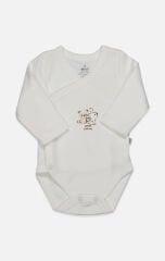 Bistyle Kruvaze Body Uzun Kol With You Family 17145 Bej