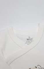 Bistyle Kruvaze Body Uzun Kol With You Family 17145 Bej