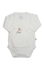 Bistyle Kruvaze Body Uzun Kol Cookies Make Happy 17141 Ekru