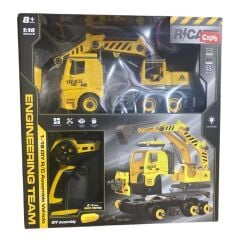 Işıklı-USB Şarjlı Kumandalı Sök Tak Vinç Kamyonu