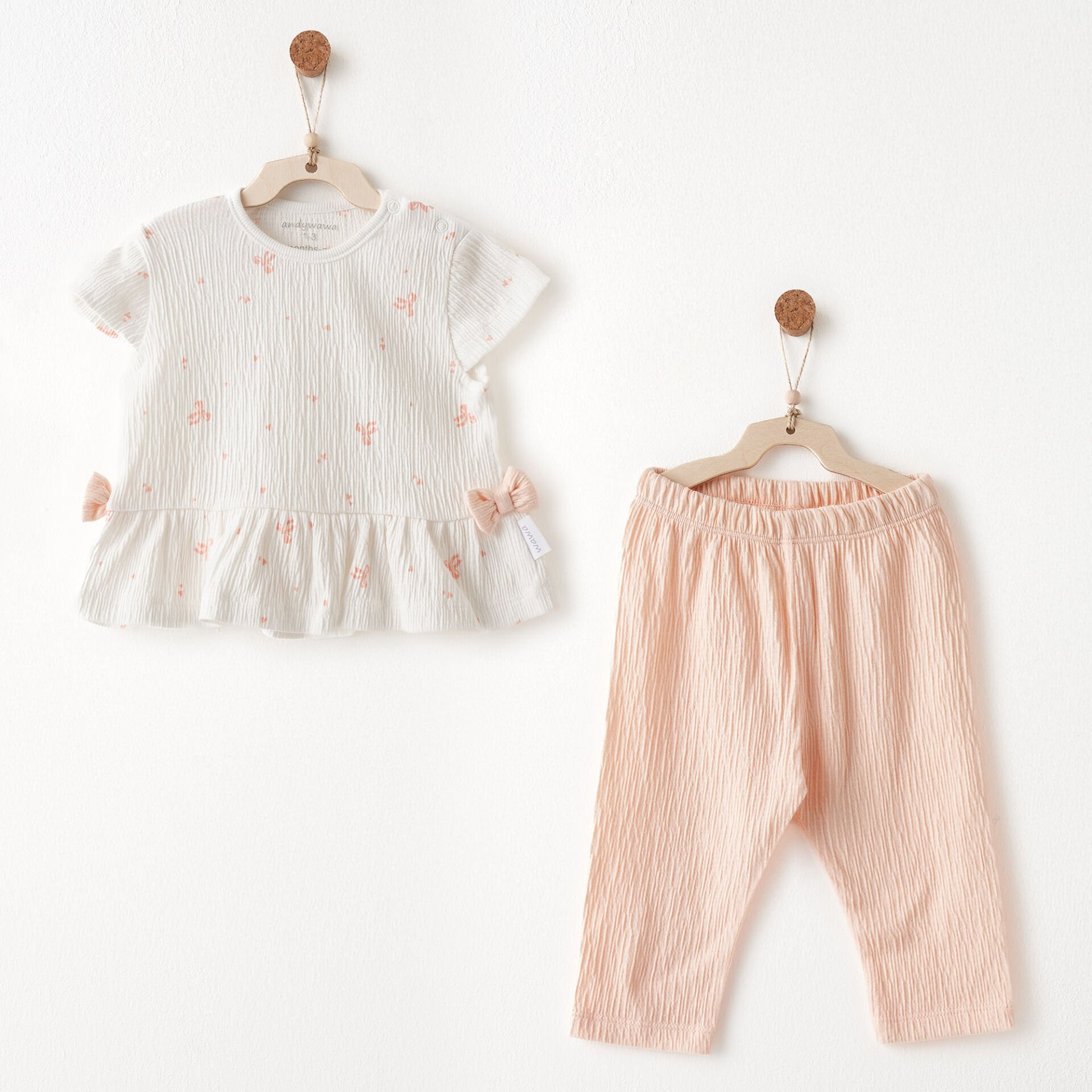 Andywawa AC26537 Little Swan Love 2li Takım Salmon