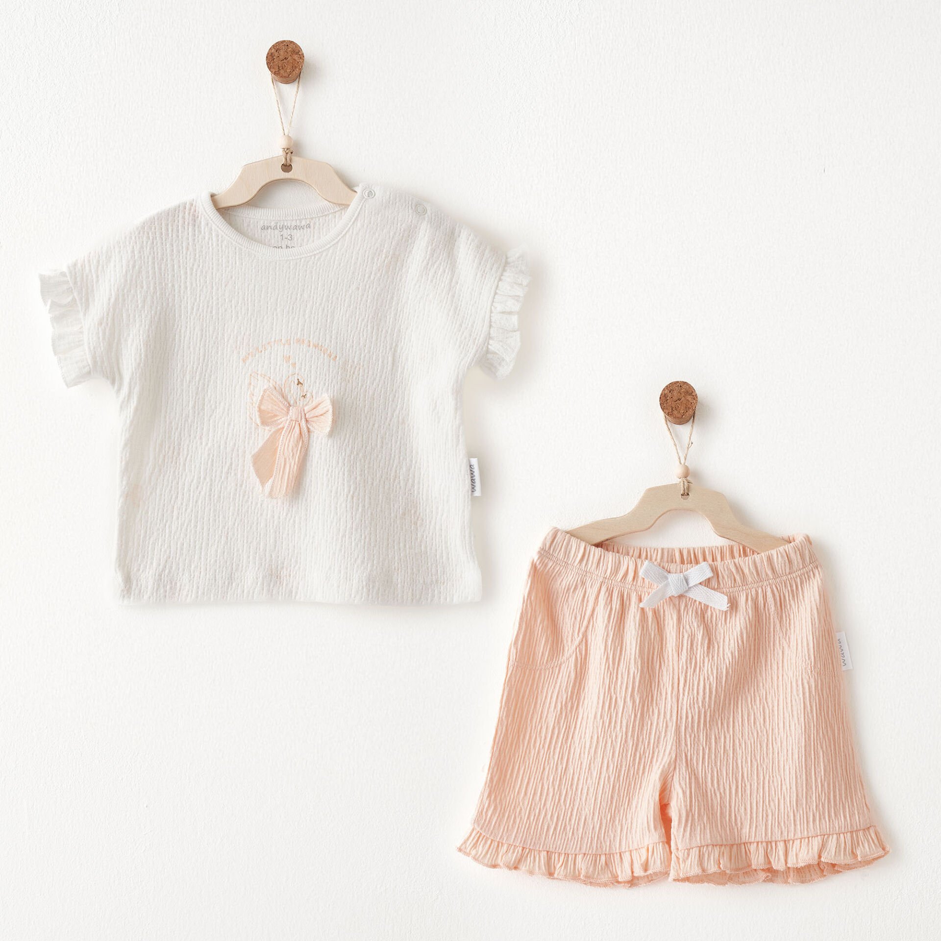 Andywawa AC26535 Little Swan Love 2li Takım Salmon