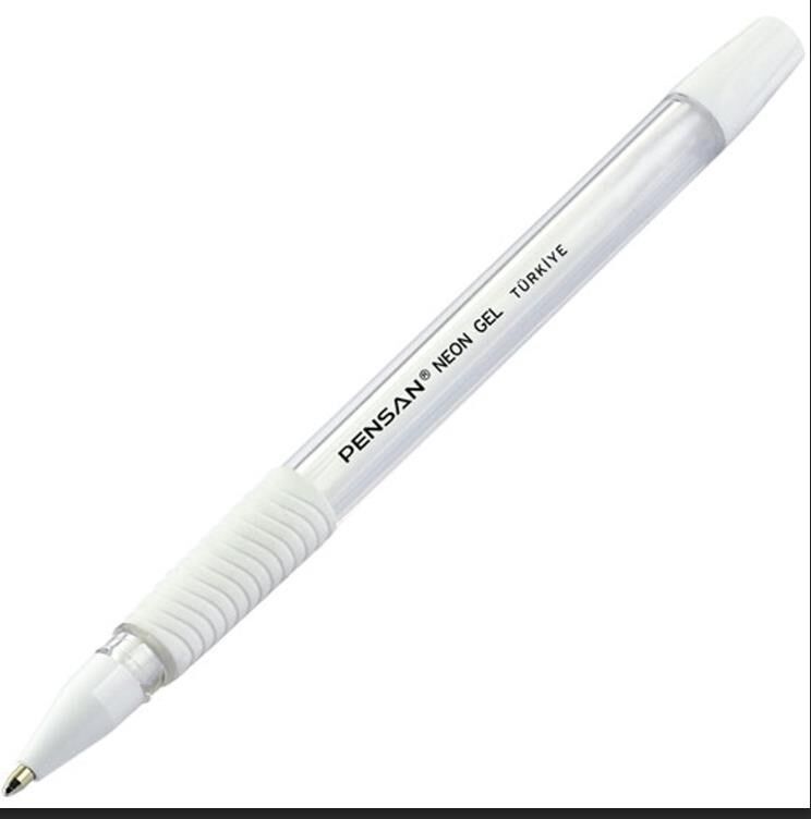 Pensan Tükenmez Jel Kalem 1.0 MM Neon Beyaz