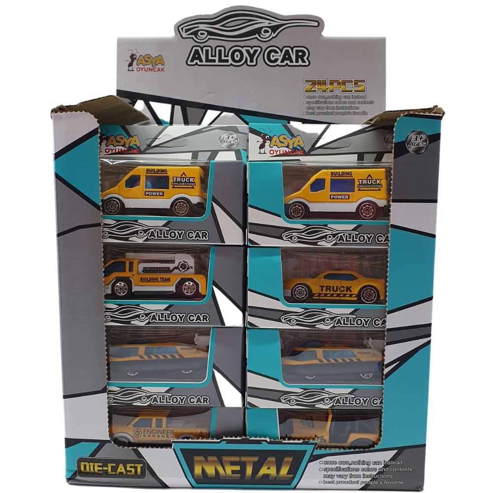 Küçük Metal inşaat Araç 7 Cm - 1688-8F