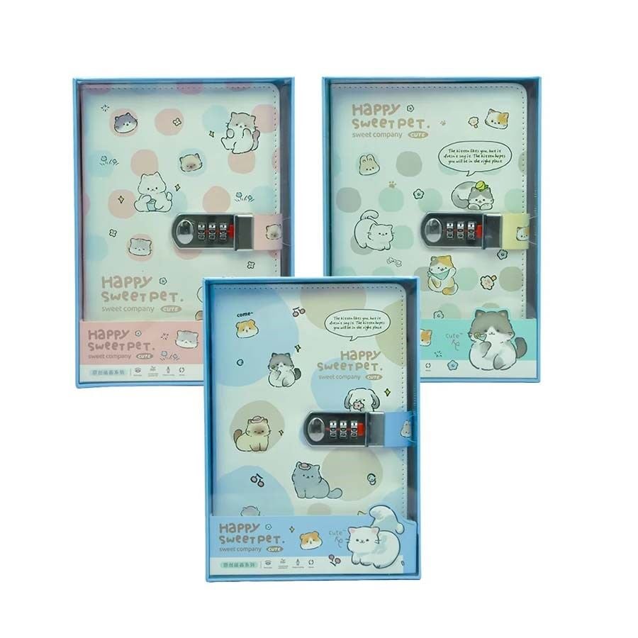 Taros Unick Color Happy Sweet Pet Şifreli Günlük