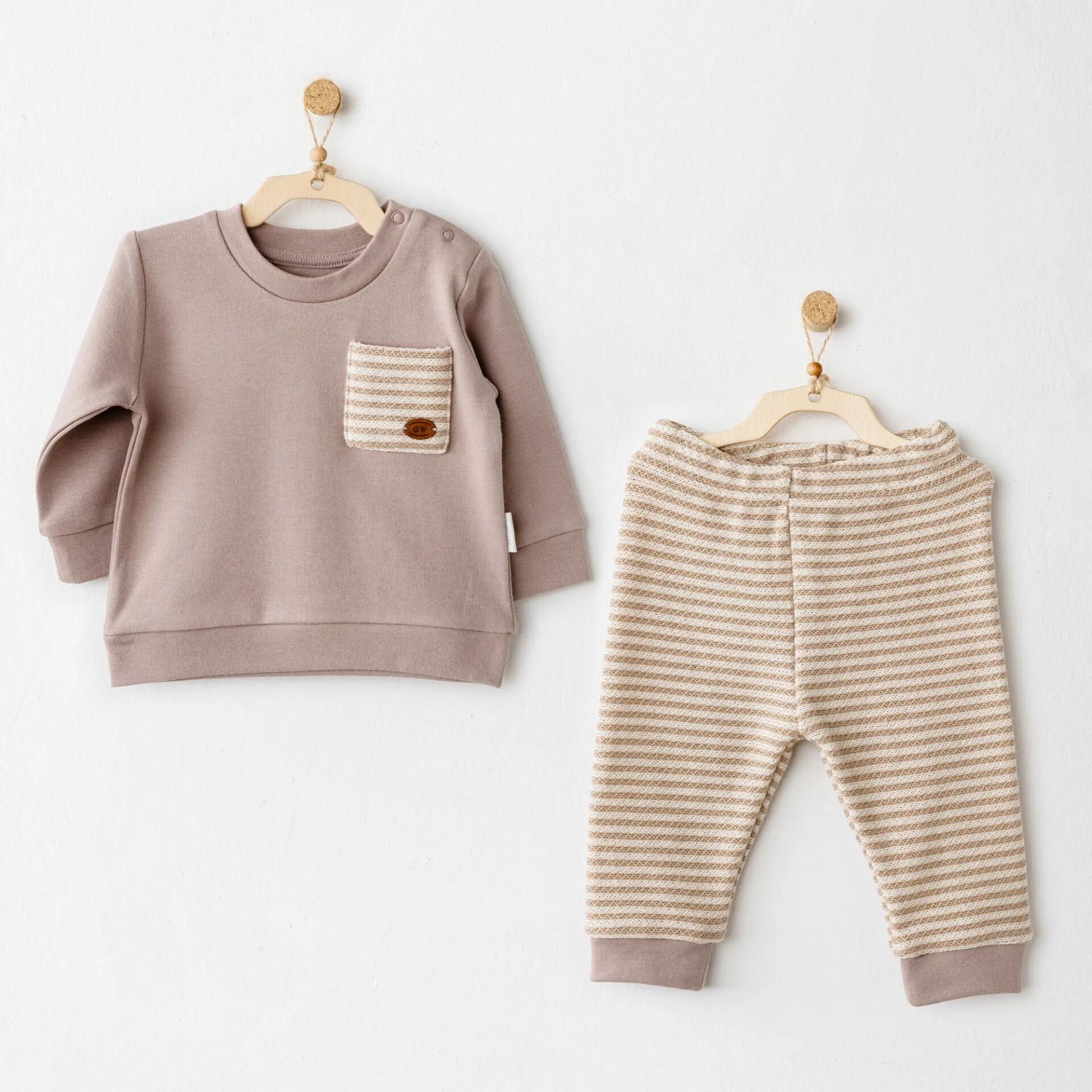 Andywawa AC26160 Tinny S Sheeps 2'li Takım Beige