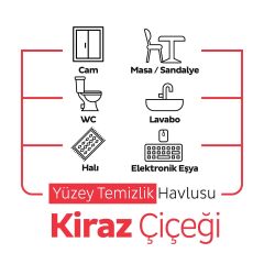 Sleepy Yüzey Temizlik Havlusu 100 Adet Kiraz