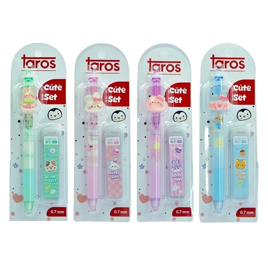 Taros Color Retro Cute Yedek Uçlu Versatil Kalem
