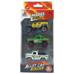 3'lü Araba Off-Road Seti - Die Cast - DS045