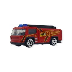 3'lü İş Makinaları Road Seti - Die Cast - DS044 - İtfaiye