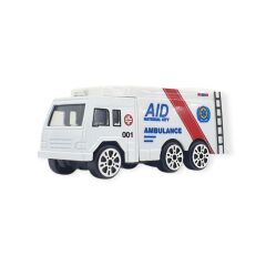 3'lü İş Makinaları Road Seti - Die Cast - DS044 - Ambulans