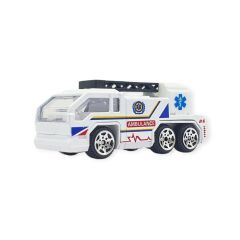 3'lü İş Makinaları Road Seti - Die Cast - DS044 - Ambulans