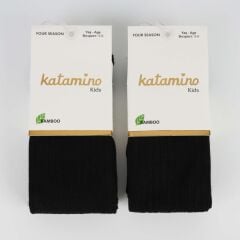 Katamino Beyza Kız Bambu Külotlu 1-5 Yaş K30205 Siyah