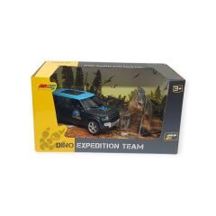 Çek Bırak Araç ve Dinazor  Oyun Seti - 6843-2D- Mavi