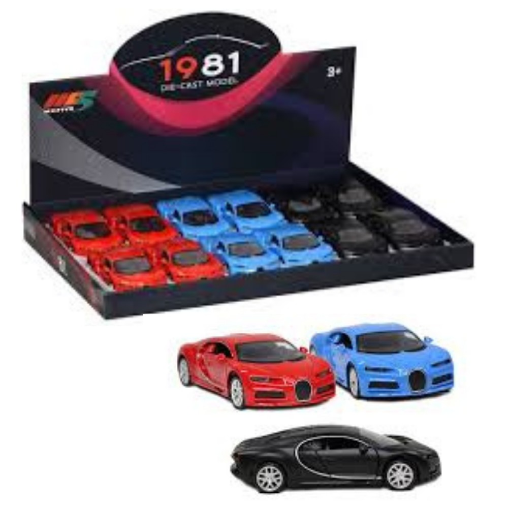 Çek Bırak  Metal Bugatti Chrion 12 Cm Model Araba - 6632-40SM