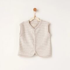 Andywawa AC26221 Casual Yelek Beige