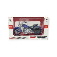 1:12 Ölçekli Model Motosiklet - Classic - HX796 - Mavi