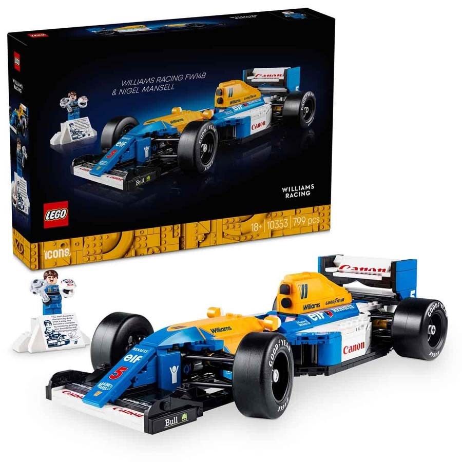 LEGO Icons Williams Racing FW14B ve Nigel Mansel