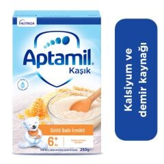 Aptamil Kaşık Sütlü Ballı İrmikli Kaşık Maması 250 Gr