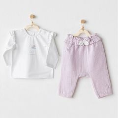 Andywawa AC25578 Magical Butterlfy 2'Li Bebe Takım Lila