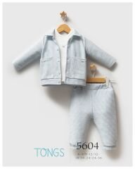 Tongs Baby Classic Bear 3'lü Takım 5604 Mavi