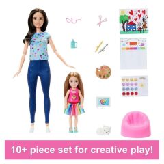 Barbie Ve Chelsea Sanat Atölyesi-HRG48
