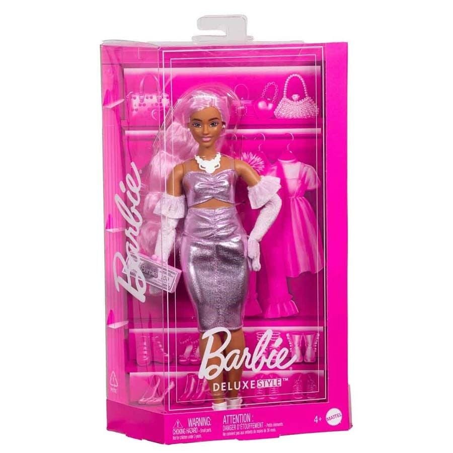 Barbie Deluxe Style Kahverengi Saçlı Bebek/HYV28