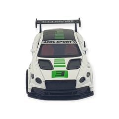 Çek Bırak Araba Metal - 3672C - Beyaz -Yeşil