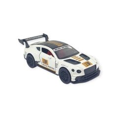 Çek Bırak Araba Metal - 3672C - Beyaz - Sarı