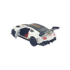 Çek Bırak Araba Metal - 3672C - Beyaz - Sarı