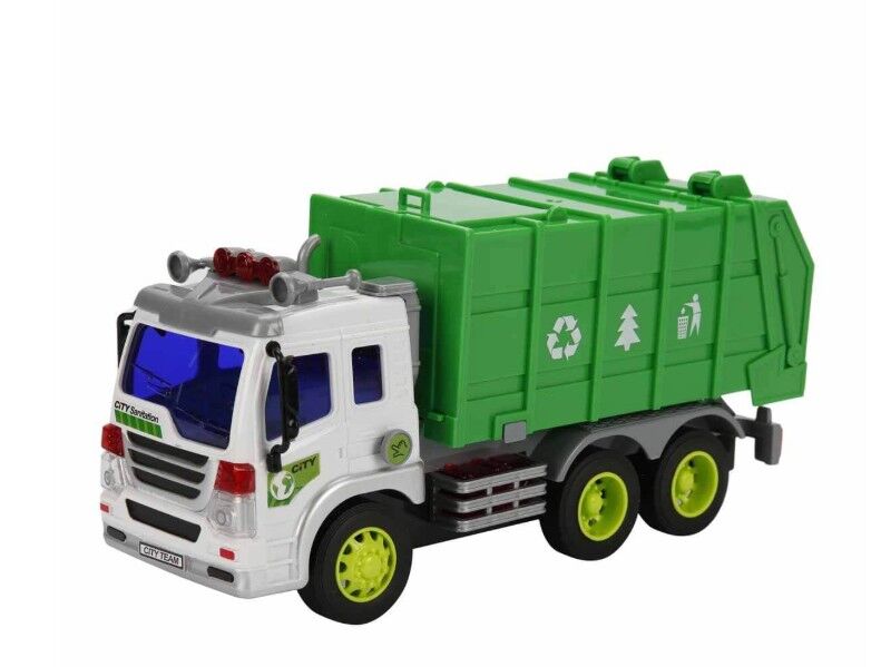 Sunman 1:16 Maxx Wheels Sesli ve Işıklı Geri Dönüşüm Kamyonları