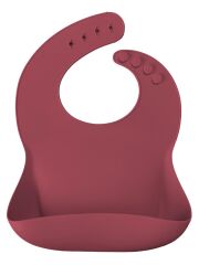 OiOi Basics Silikon Mama Önlüğü Velvet Rose